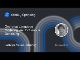 One-step Language Modeling via Continuous Denoising | Nicholas Boffi