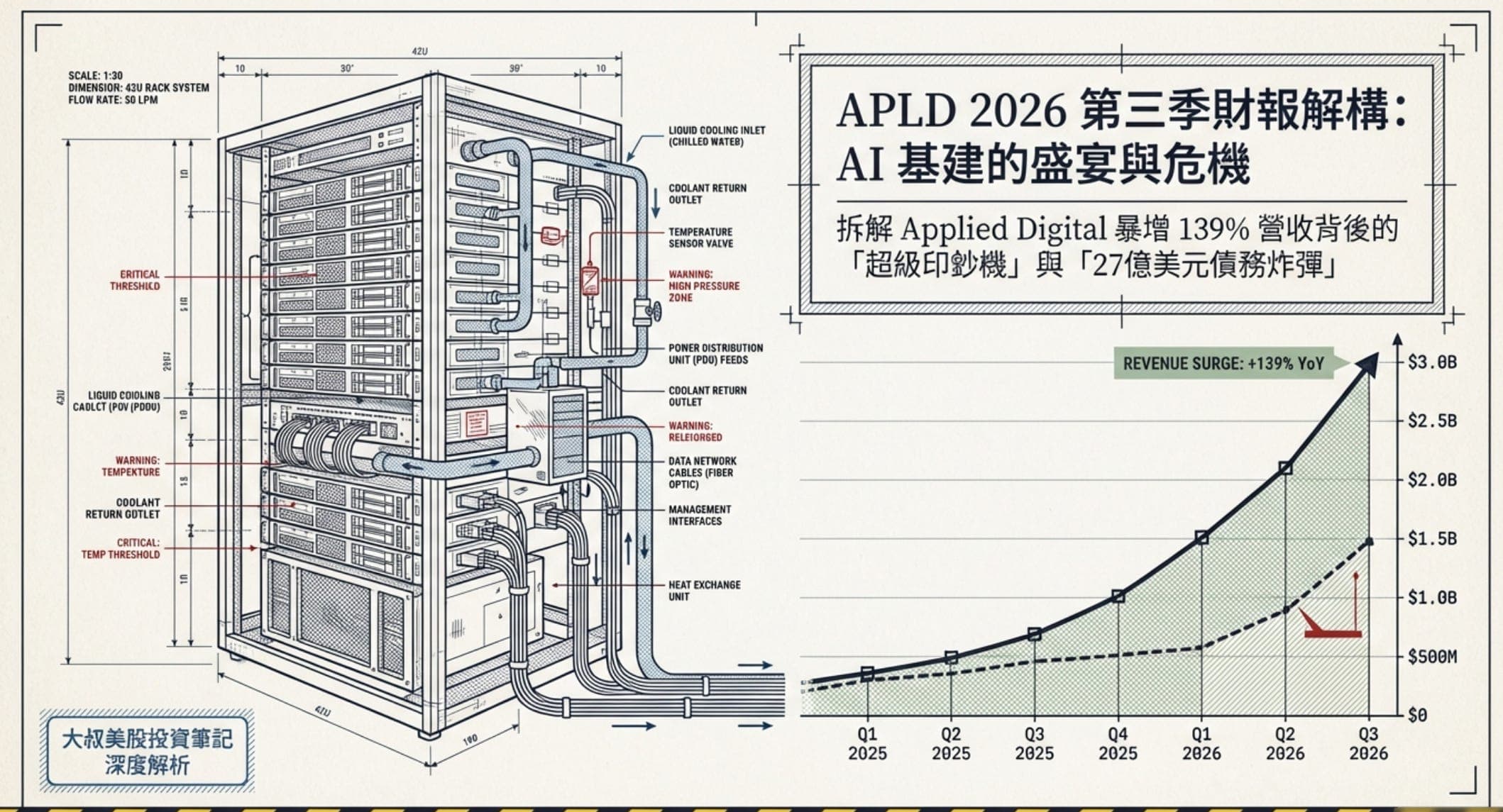 APLD 財報大逆襲！這是 CoreWeave 的救命稻草，還是被 27 億美元債務反噬的豪賭？
