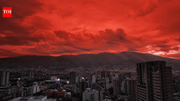 Caracas sky turns blood-red after Venezuela earthquakes