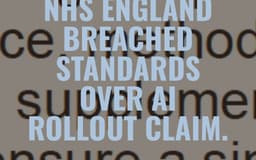 Statistics watchdog says NHS England breached standards over AI rollout claim.