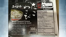 Tako Wasabi products recalled due to undeclared fish