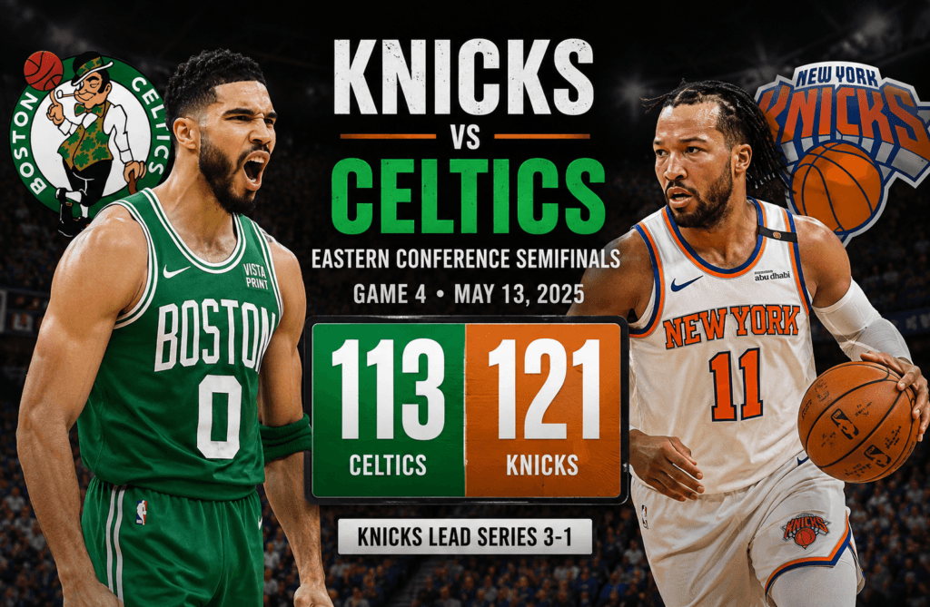 Knicks vs Boston Celtics Match Player Stats