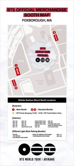 @bts_bighit reposted: [NOTICE] BTS WORLD TOUR ‘ARIRANG’ IN FOXBOROUGH – Official Merchandise On-Site S...
