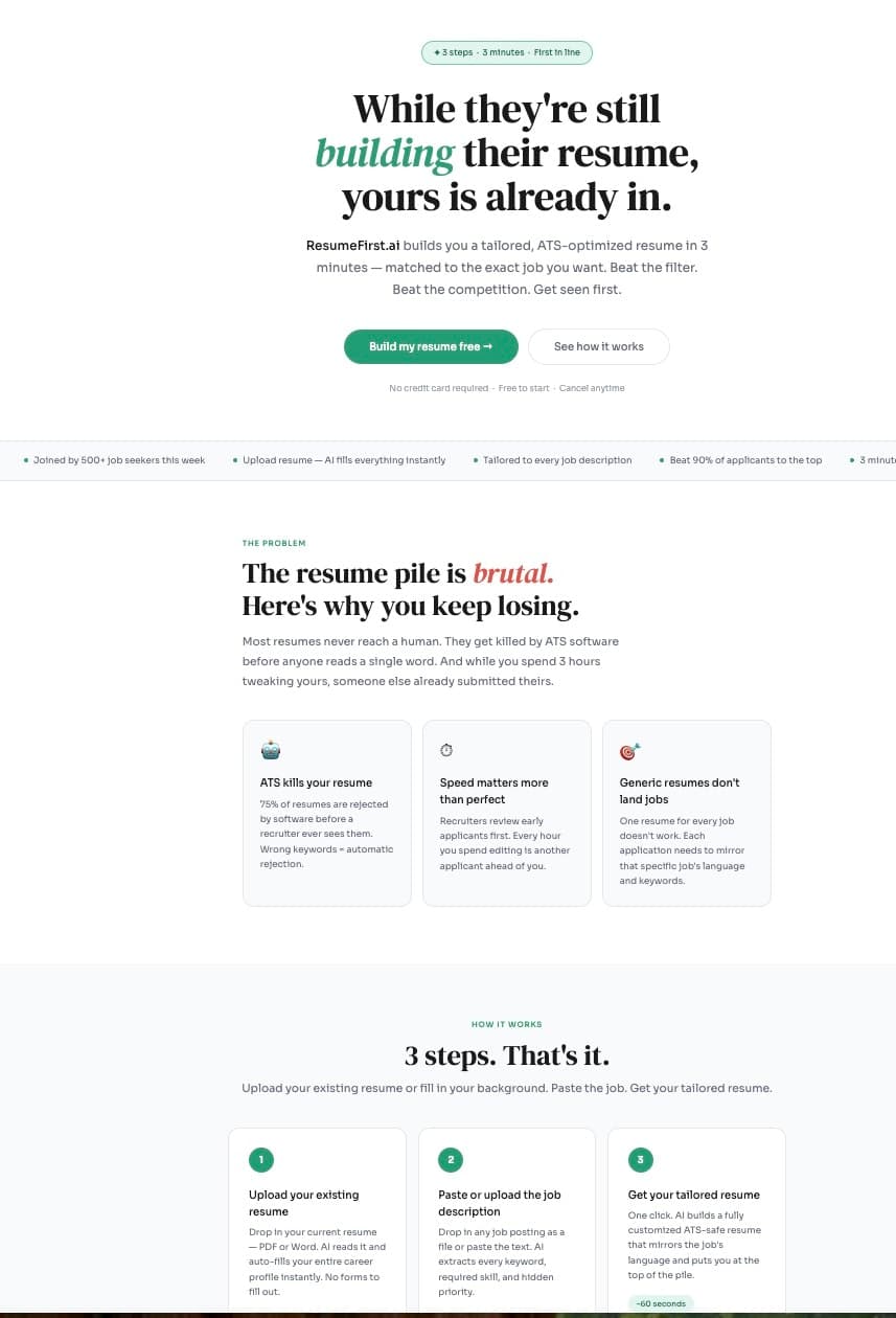 ResumeFirst.ai 