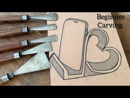 Wood Carving tutorial step by step for beginners 