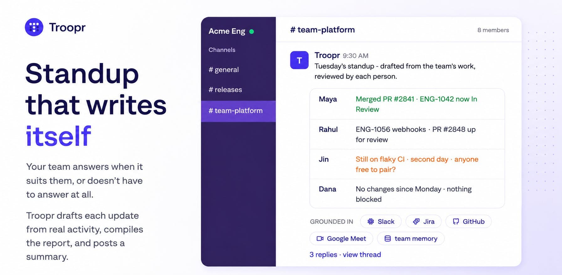 Troopr AI Scrum Master