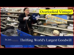 Overlooked Vintage! Thrifting at Biggest Goodwill Store in the World with Dr. Lori