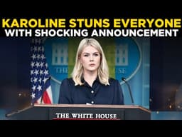 Karoline Leavitt LIVE | White House Press Secretary Drops Bombshell in Briefing | Iran Israel WAR