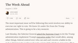 Trump's Executive Order on Voting: Blue State Attorneys General, and Some Retired Judges, Weigh In