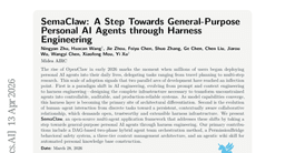 SemaClaw: A Step Towards General-Purpose Personal AI Agents through Harness Engineering