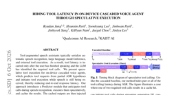 Hiding Tool Latency in On-Device Cascaded Voice Agent through Speculative Execution