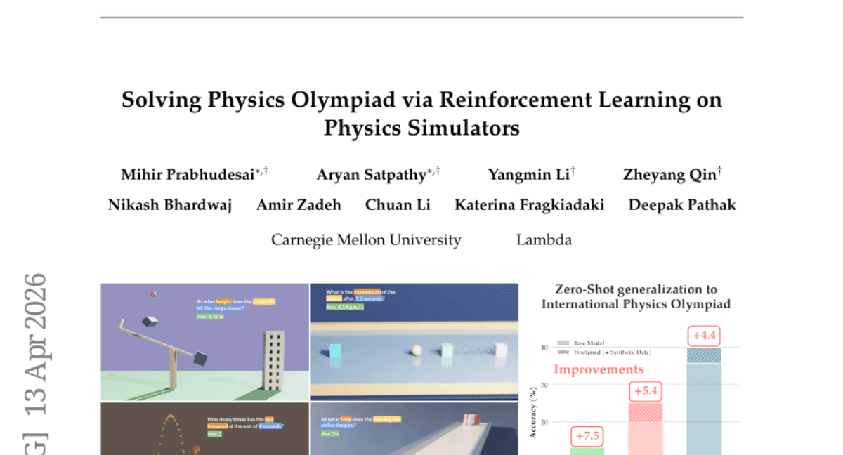 Solving Physics Olympiad via Reinforcement Learning on Physics Simulators