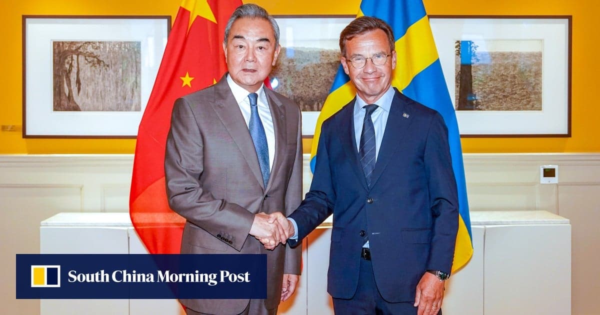 Chinese foreign minister Wang Yi calls on Sweden to help ...