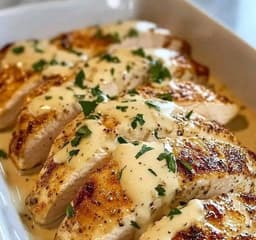 Baked Caesar Chicken with Creamy Parmesan Sauce – Easy Weeknight Comfort