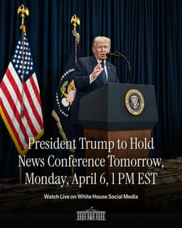 @POTUS reposted: TOMORROW 🇺🇸

President Donald J. Trump joins the military in the Oval Office for...