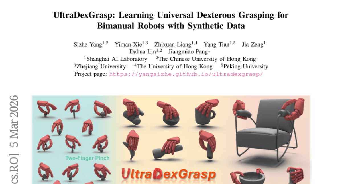 UltraDexGrasp: Learning Universal Dexterous Grasping for Bimanual Robots with Synthetic Data