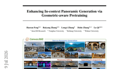 Enhancing In-context Panoramic Generation via Geometric-aware Pretraining