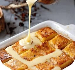 Southern-Style Bread Pudding with Milk, Eggs, and Vanilla