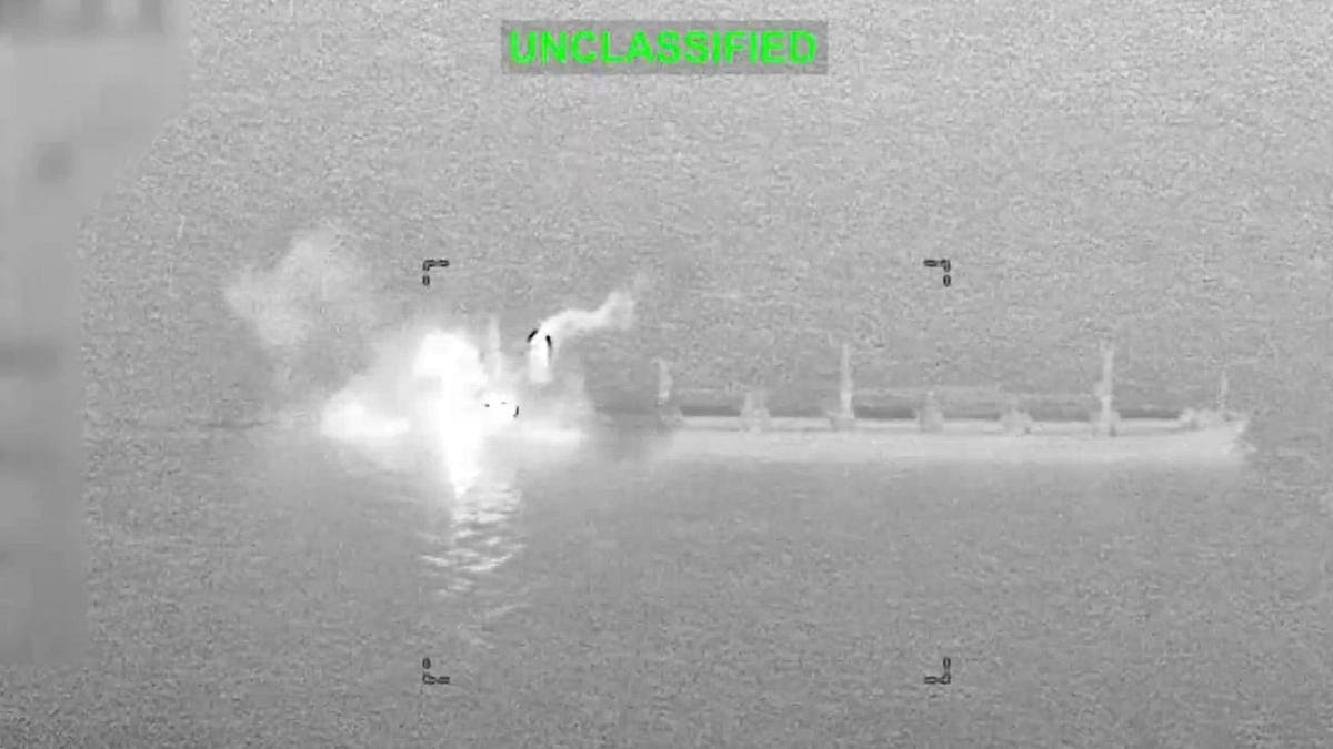U.S. MILITARY STRIKES COMMERCIAL CARGO SHIP NEAR IRAN