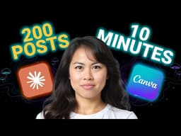 Claude + Canva makes 200 posts in 10 minutes!