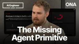 The Missing Primitive for Agent Swarms — Lou Bichard, Ona