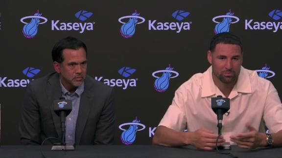 Klay excited to play high-level basketball with Heat