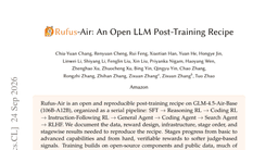 Rufus-Air: An Open LLM Post-Training Recipe