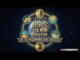 Jesus: The New Creation - In The Beginning God Created (Part 1)