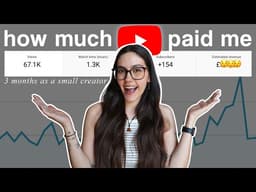 how much youtube paid me | first 3 months monetized (small creator income)