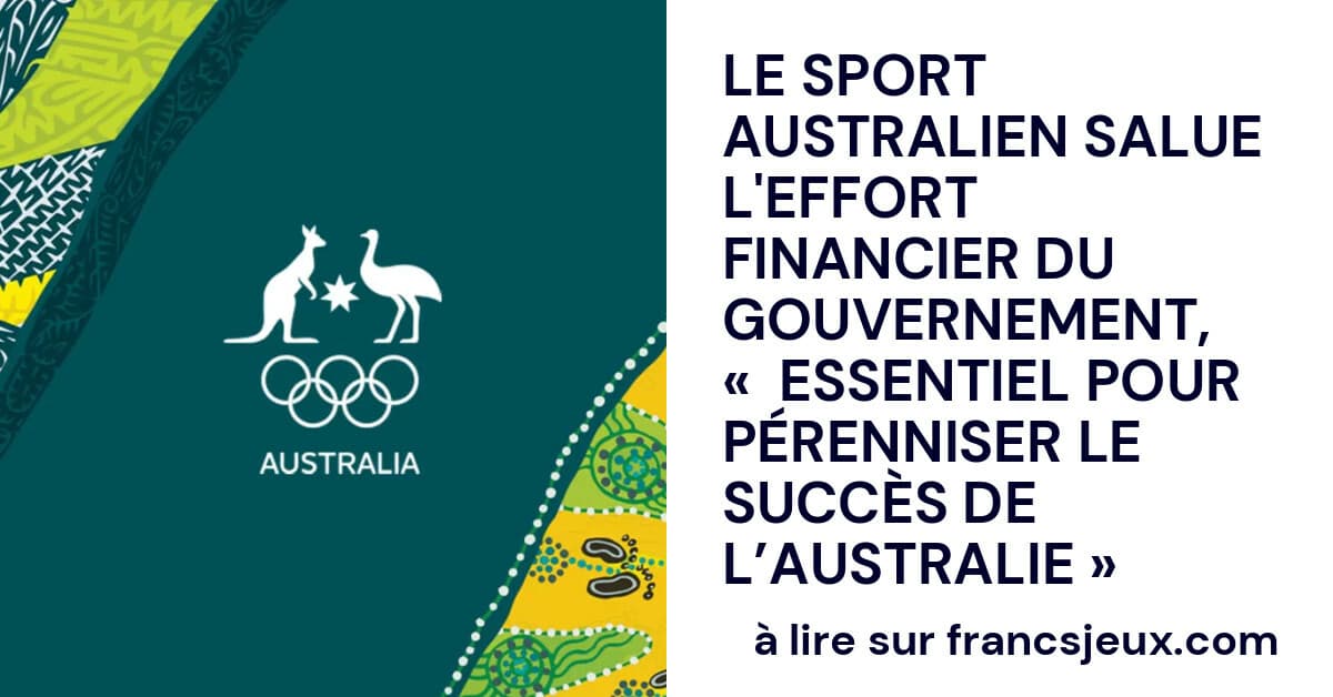 Australian sport welcomes the government's financial effort ...