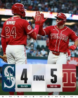 @MLB: Wyatt Langford and Jake Burger both homer as the @Rangers take the first of the 4-game series! https...