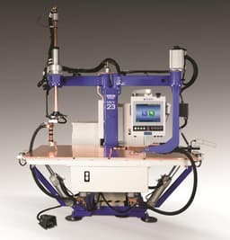 Resistance spot welder has improved access, ergonomics, and weld quality