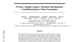 FVAttn: Adaptive Sparse Attention with Runtime Load Balancing for Video Generation