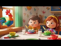 Good Morning Mr Rooster Daily Routine🌄 Kids Learning and Habits Song