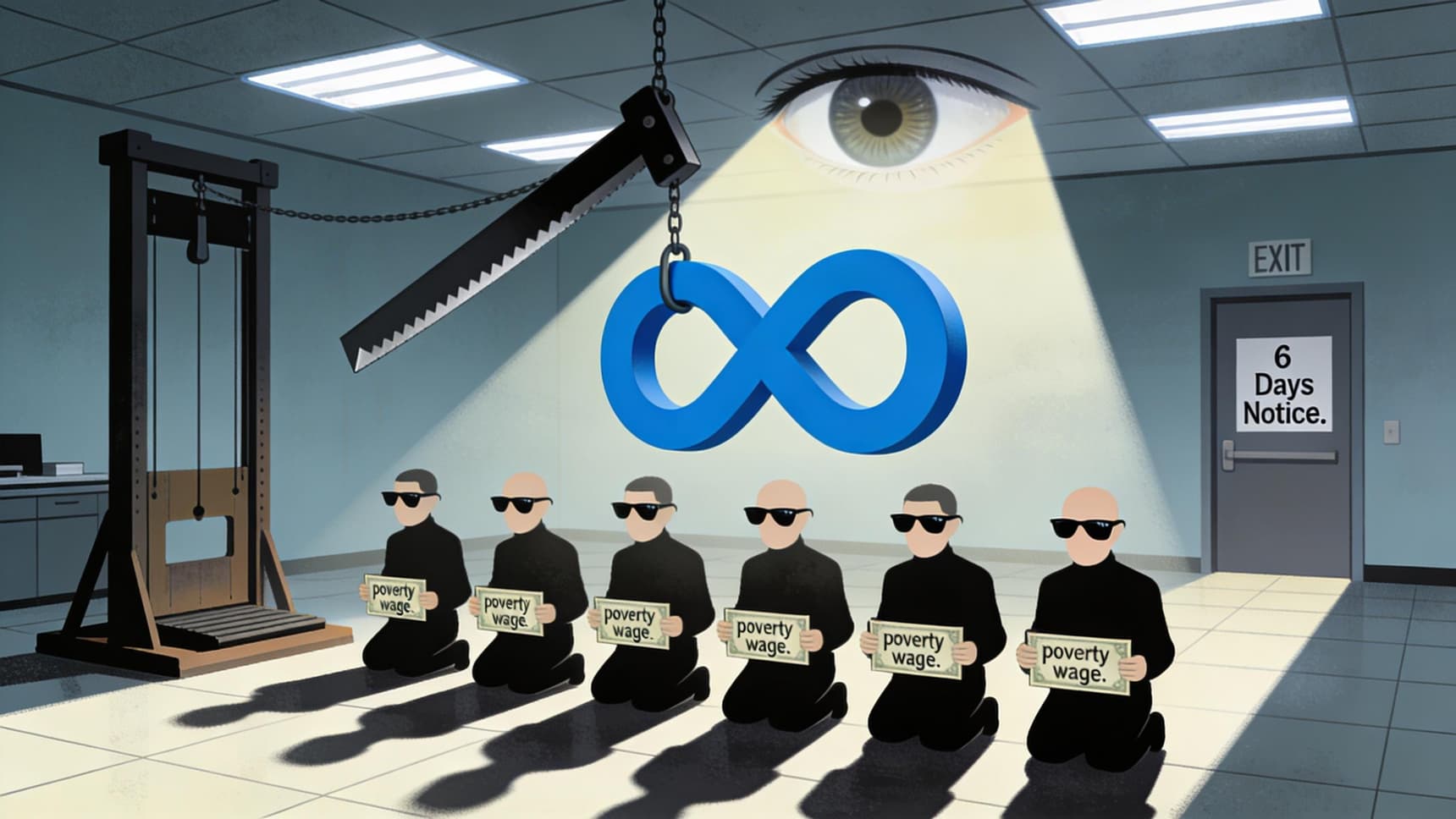 ******Meta confirms 16k layoffs plan, now AI hiring freeze amid surging costs/MCI surveillance/AI shift [escalating]******