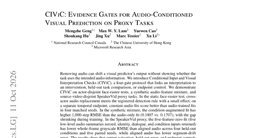 CIViC: Evidence Gates for Audio-Conditioned Visual Prediction on Proxy Tasks