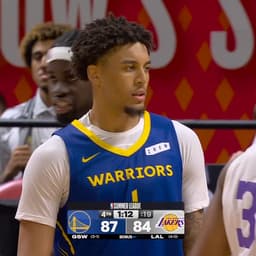 @warriors: BLOCKED by Lendeborg 🚫

📺 @NBAonPrime https://t.co/ig6tstfEVl