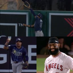 @MLB: Jo Adell could only smile after Chandler Simpson's remarkable catch 😅 https://t.co/wWVGQDc8WJ