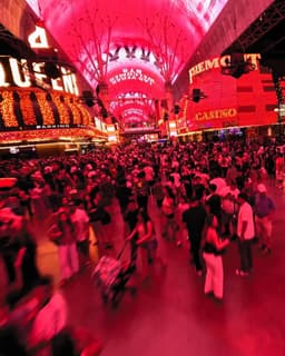 @bts_bighit reposted: No one throws a welcome party like Las Vegas. ❤️ The city goes red for BTS THE C...