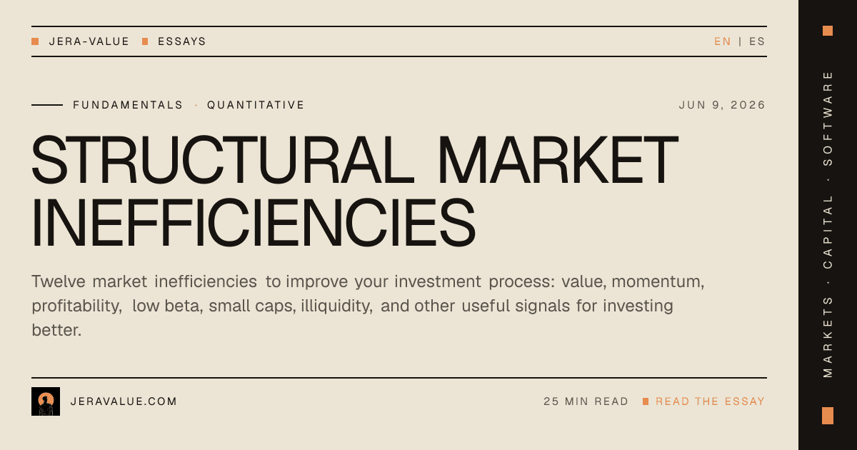 Structural Market Inefficiencies - Jera Value