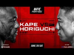 UFC Fight Night Kape vs Horiguchi 2 Full Card Prediction And Breakdown