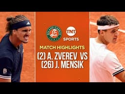 No. 2 Alexander Zverev vs No. 26 Jakub Mensik 🎾 | Roland-Garros Match Highlights