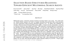 Selection-Based Structured Reasoning: Toward Efficient Multimodal Search Agents