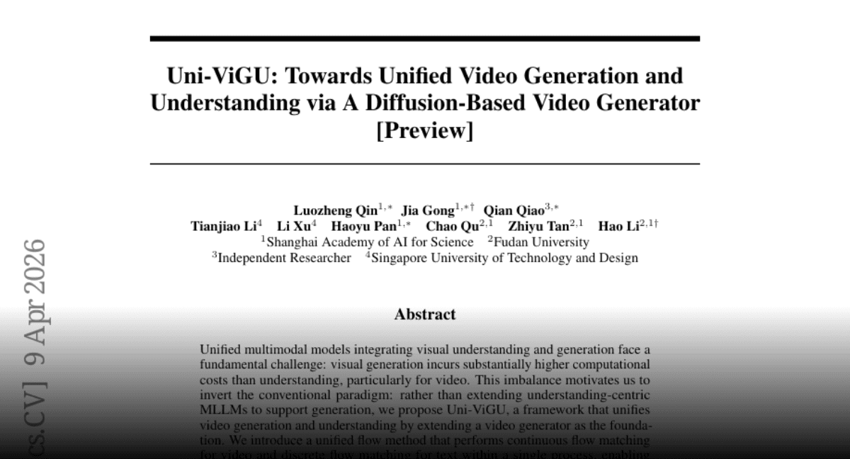 ********Chinese opens surge: GLM-5.1/Qwen 3.6+/MiniMax M2.7/MMx-CLI + ERNIE 4.5 + HappyHorse 1.0/Seedance/HY-Embodied video/embodied + April Qwen3 + UniCom + Moonshot Kimi K2.6 + Baidu ERNIE-Image-8B + ByteDance OmniShow + Uni-ViGU** [climaxing] [climaxing] [climaxing] [climaxing]