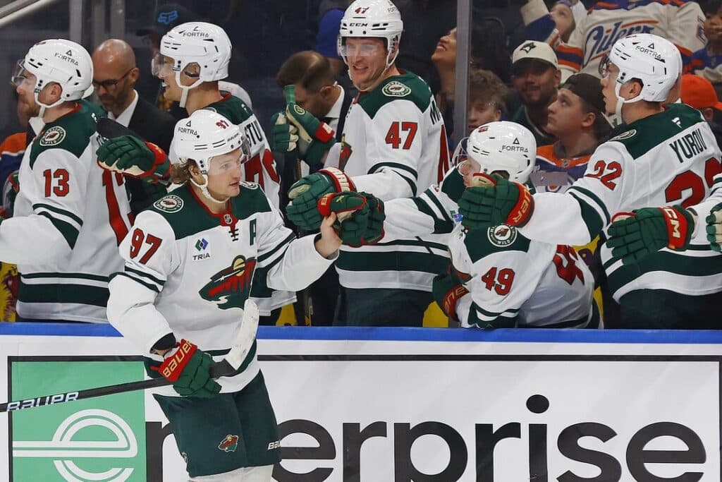 Wild's top line likely to test Flames at both ends