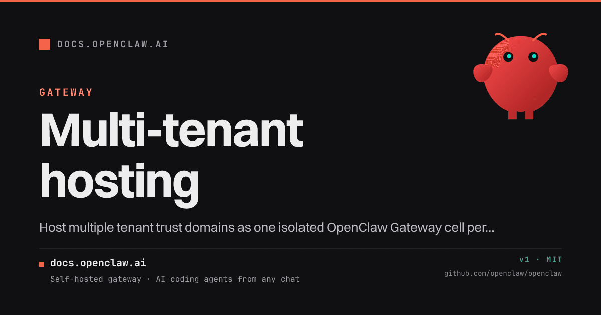 Multi-tenant hosting