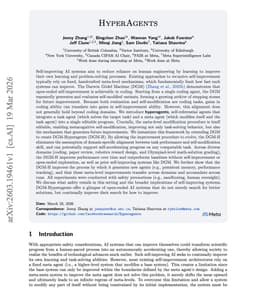 @omarsar0: This is one of the most interesting papers on self-improving agents for this year.

(bookmark this o...