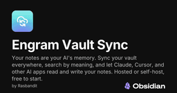 Engram Vault Sync - Obsidian Plugin
