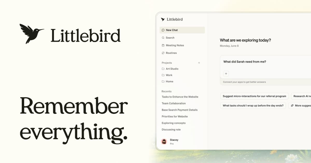 Littlebird vs Cluely: In-Meeting AI vs Workday Memory