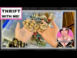 Anything Good In This 50 Lb Bin Of Unsorted Vintage Jewelry? Flea Market Finds!